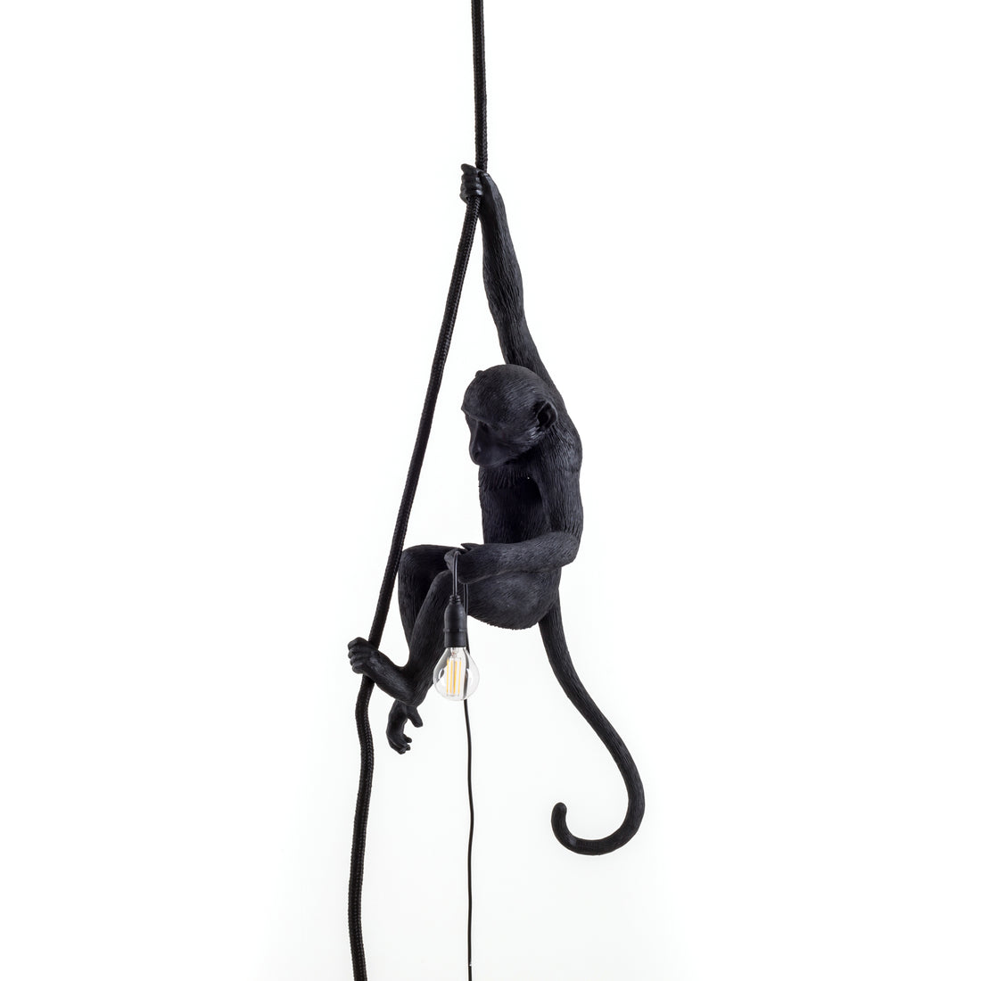 Seletti Monkey Lamp Black Ceiling Version – Designerlampe in Schwarz