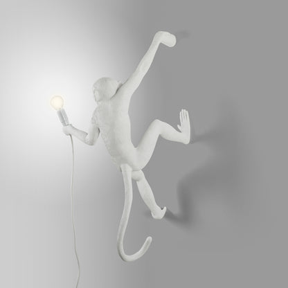 Seletti Hanging Monkey Lamp – weiße Affenlampe mit LED