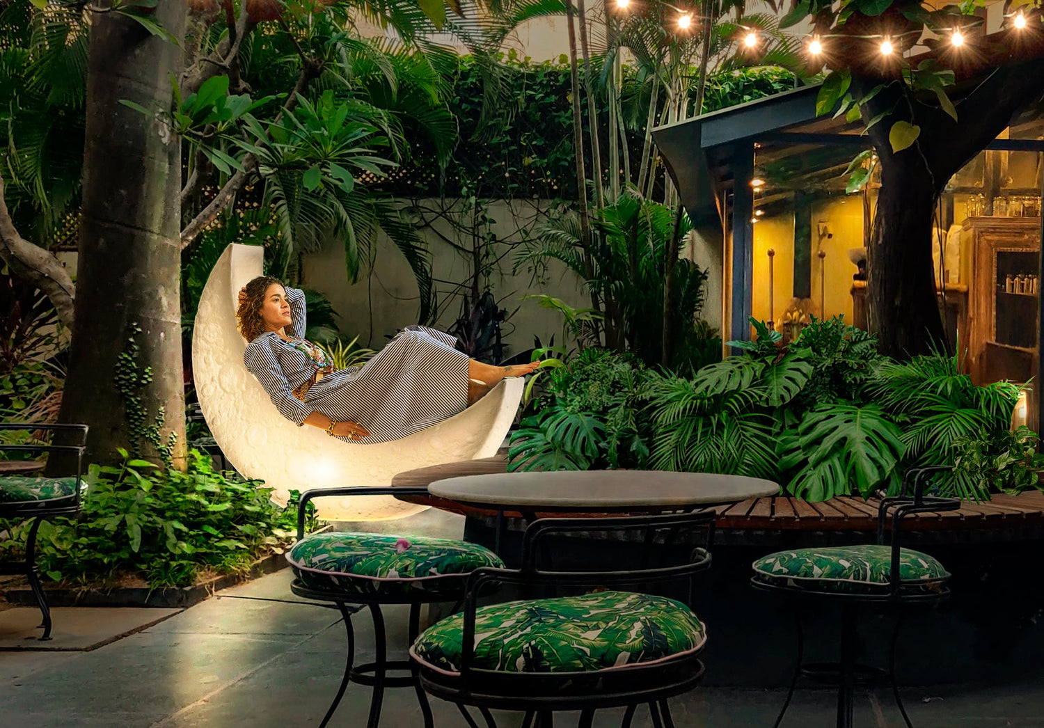 Seletti My Moon Lamp – leuchtendes Sitzobjekt