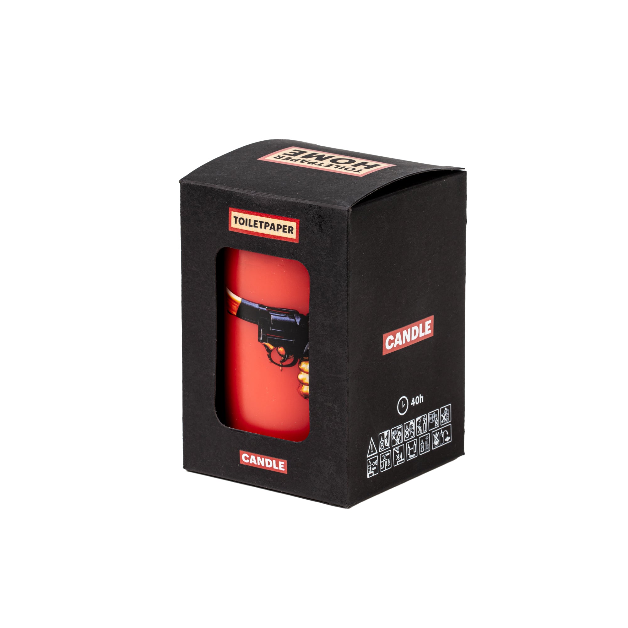 Dekorative Seletti Kerze REVOLVER mit markantem Design