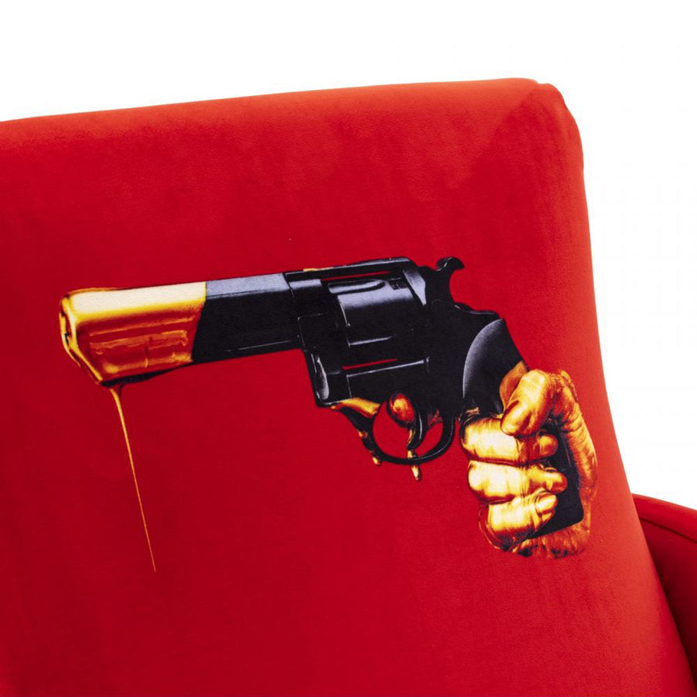 Sessel REVOLVER in rot von Seletti