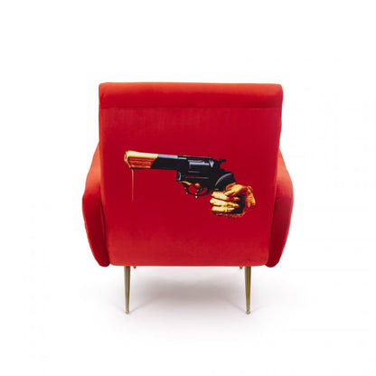 Sessel REVOLVER in rot von Seletti