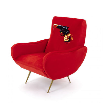 Sessel REVOLVER in rot von Seletti