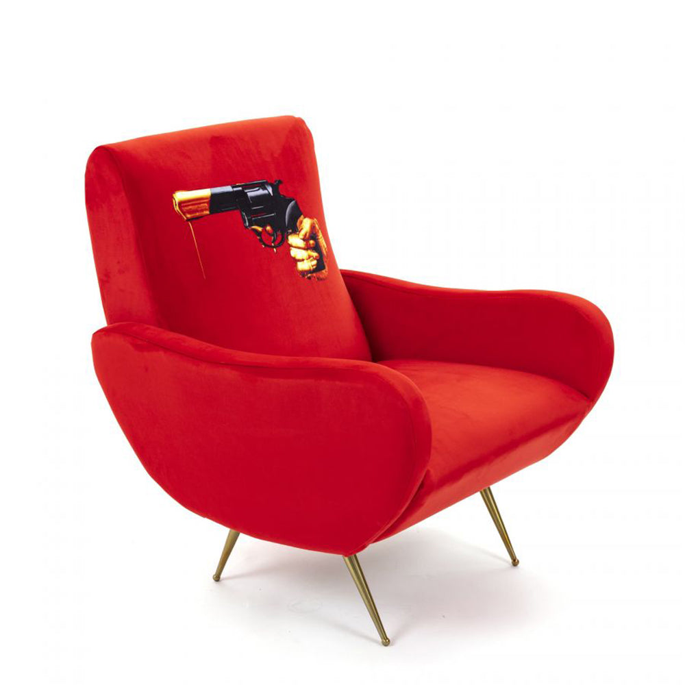 Sessel REVOLVER in rot von Seletti