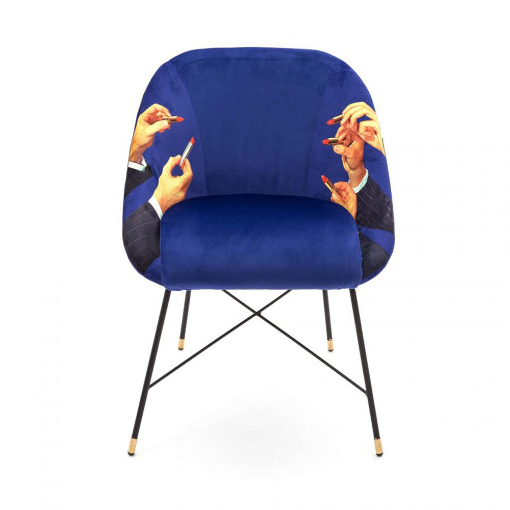 Stuhl LIPSTICKS in blau von Seletti