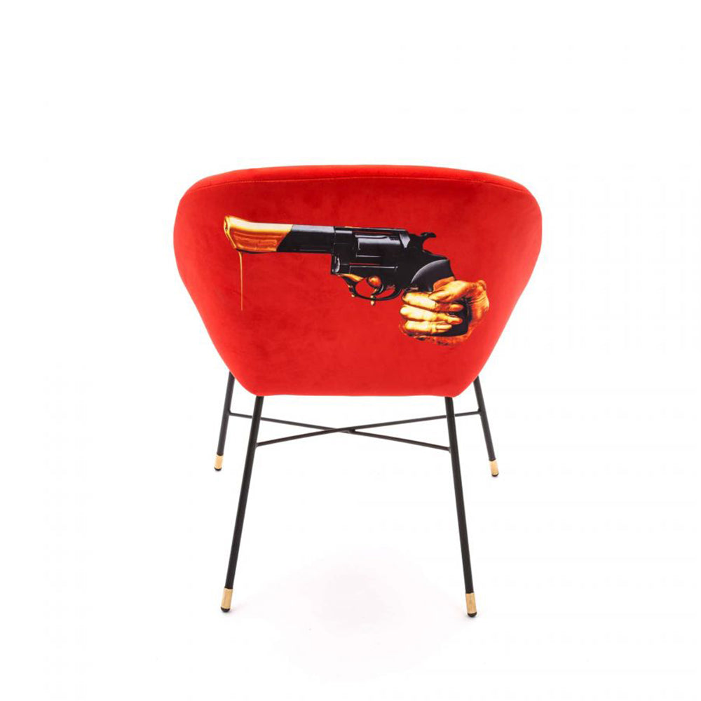 Stuhl REVOLVER in rot von Seletti