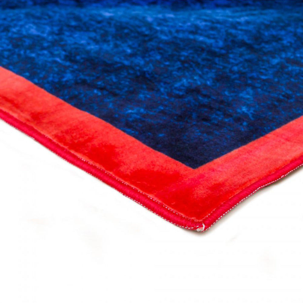 Teppich FINGERS in blau und rot von Seletti