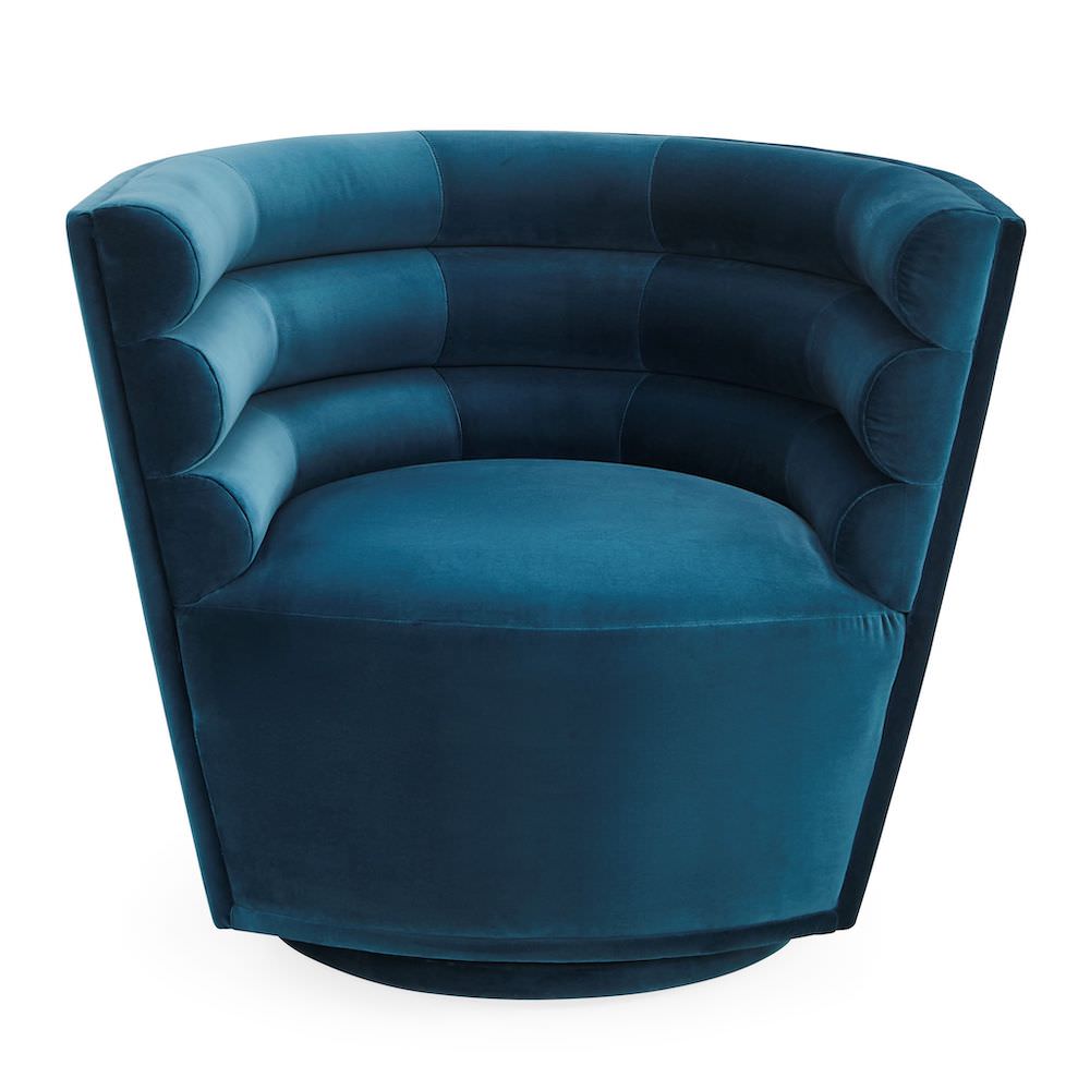 Sessel MAXIME SWIVEL CLUB CHAIR, Varese Petrol