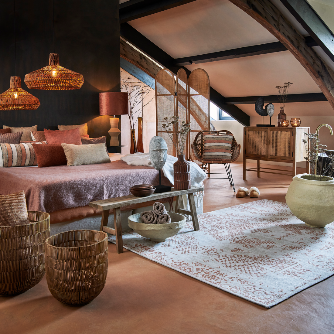 Raumteiler HERWIN von Light & Living mit organischem Design