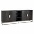 Sideboard BLACKBONE SILBER - 4-Türen mit offenen Raum