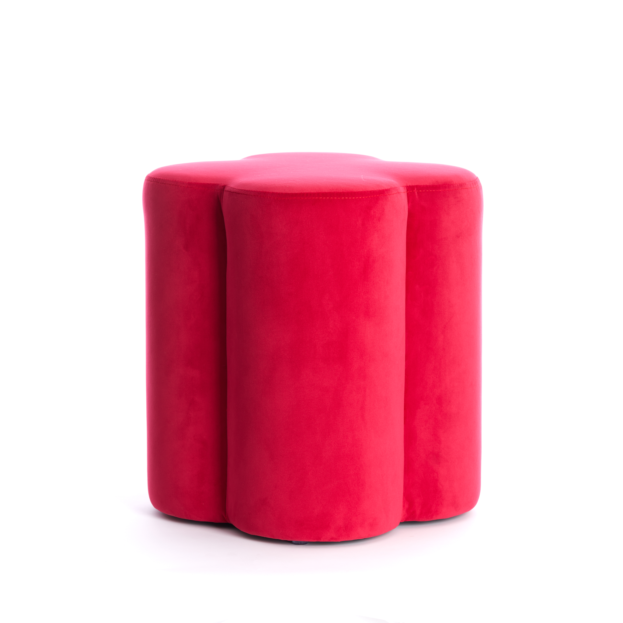 Sitzpouf NALANI in Velvet Fuchsia von Light &amp; Living
