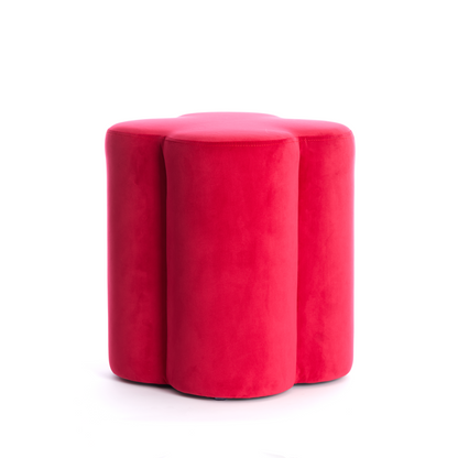 Sitzpouf NALANI in Velvet Fuchsia von Light &amp; Living
