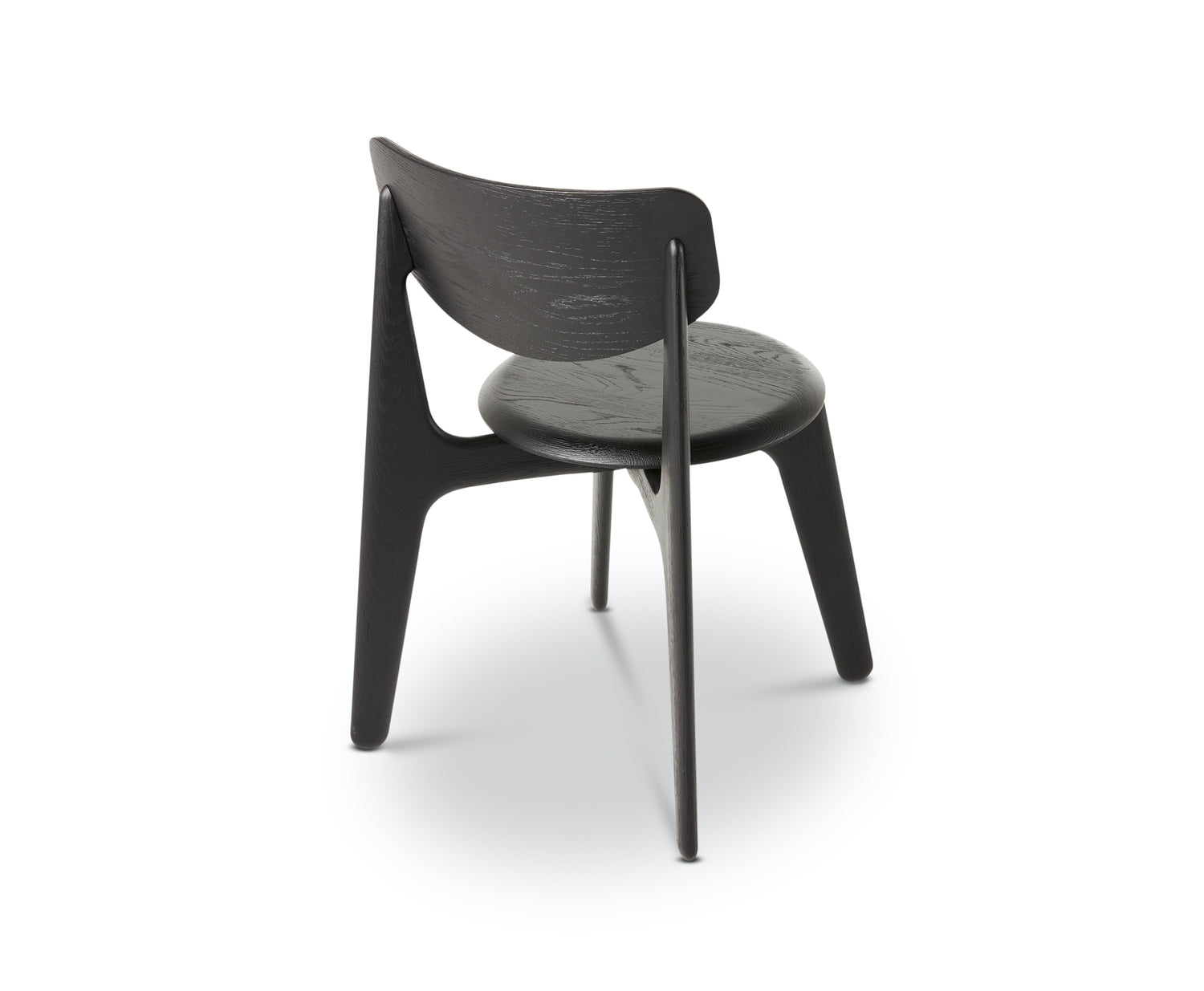 Slab Dining Chair – Black Brushed Oak