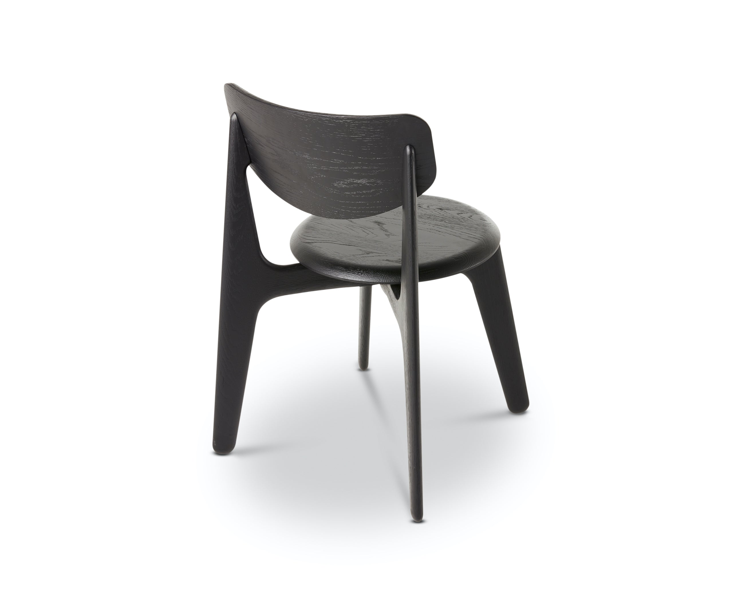 Slab Dining Chair – Black Brushed Oak
