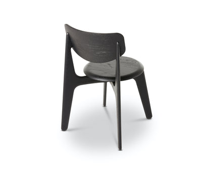 Slab Dining Chair – Black Brushed Oak