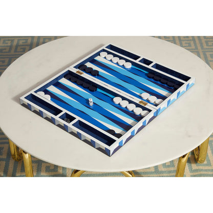 Modernes Backgammon-Set mit mediterraner Farbgestaltung von Jonathan Adler