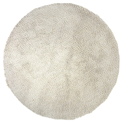 Runder Naturteppich Ø220 cm in hellem Beige