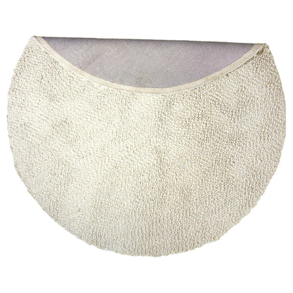 Moderner runder Teppich in Naturtönen