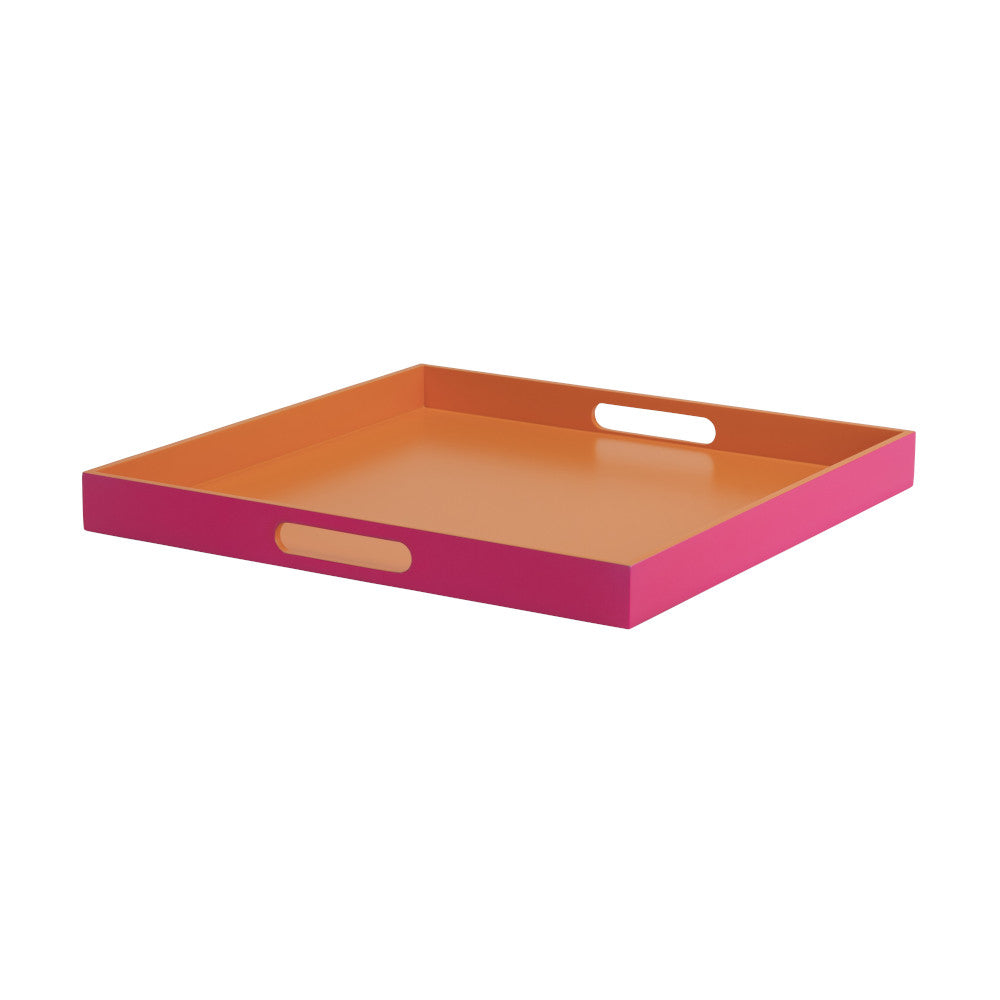 Tablett SPA M pink/orange 40,4x40,4cm