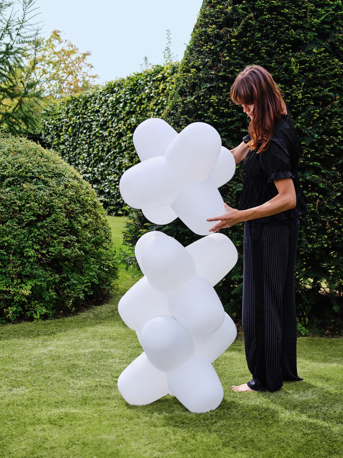 stapelbar in-outdoor Leuchte von Tom Dixon - Jack Large Portable Light in Matte White