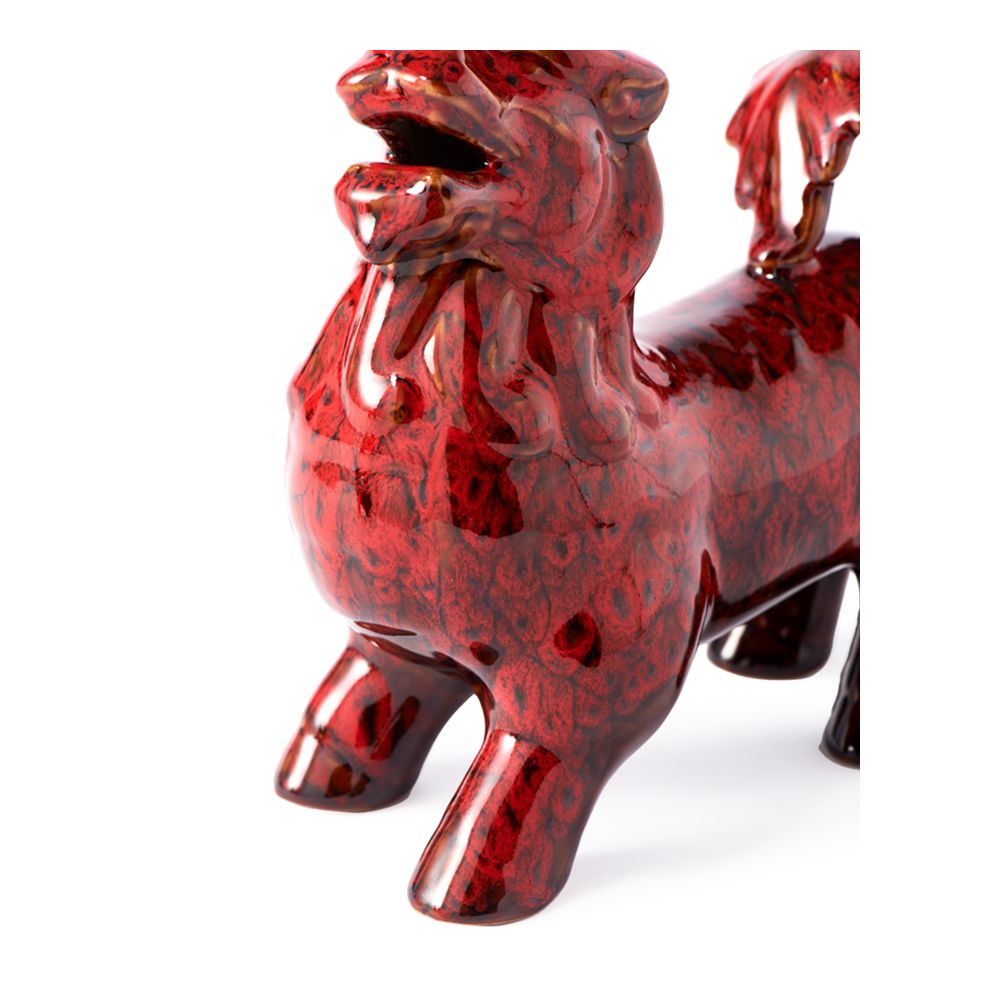 Statue QILIN rot Pols Potten