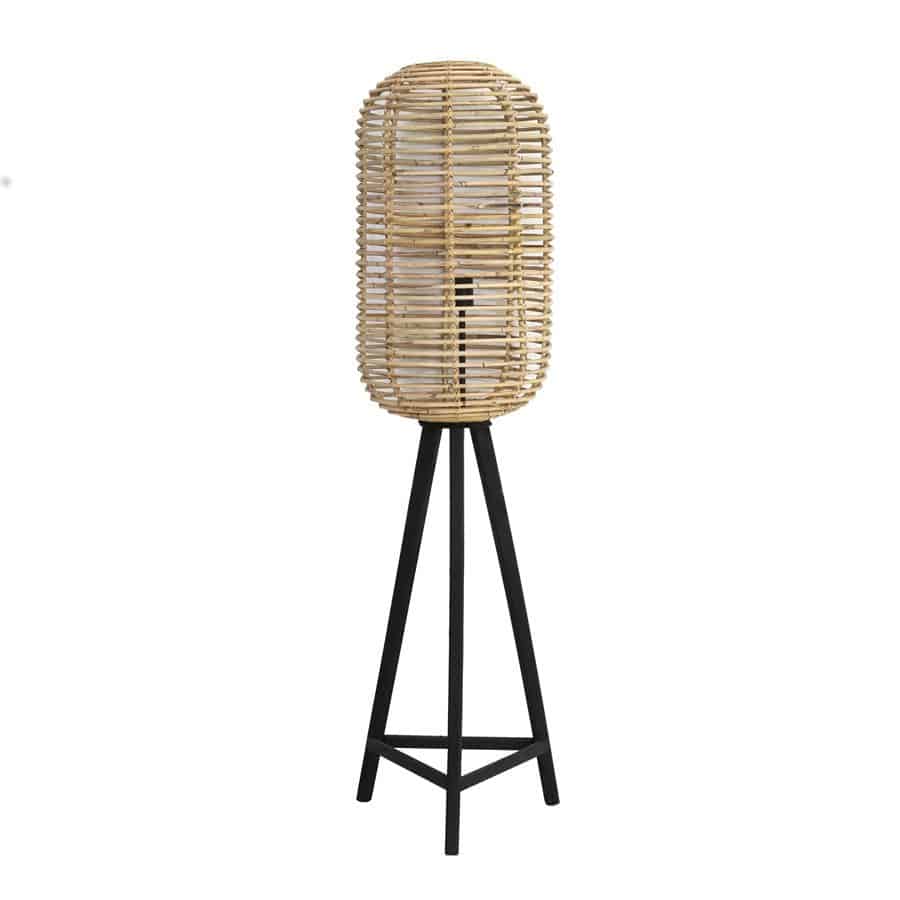 Stehlampe TABANA Rattan