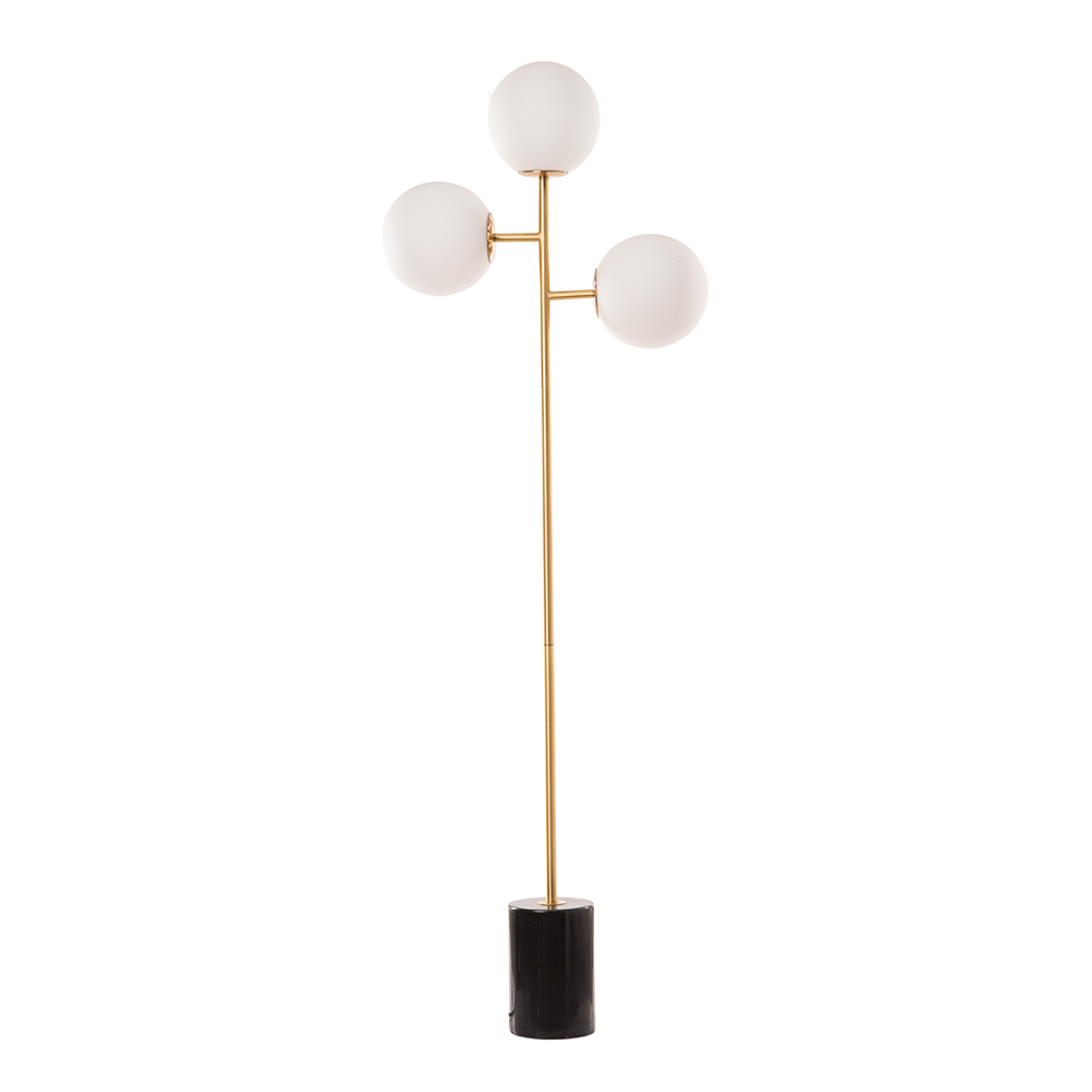 Stehlampe FULL MOON schwarz/gold