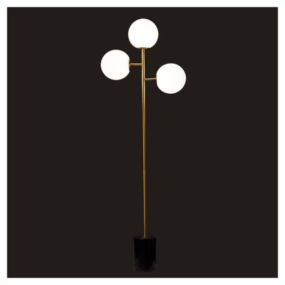 Stehlampe FULL MOON schwarz/gold