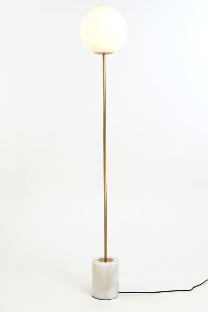 Stehleuchte MEDINA Antik Bronze und Marmor 25x156 cm