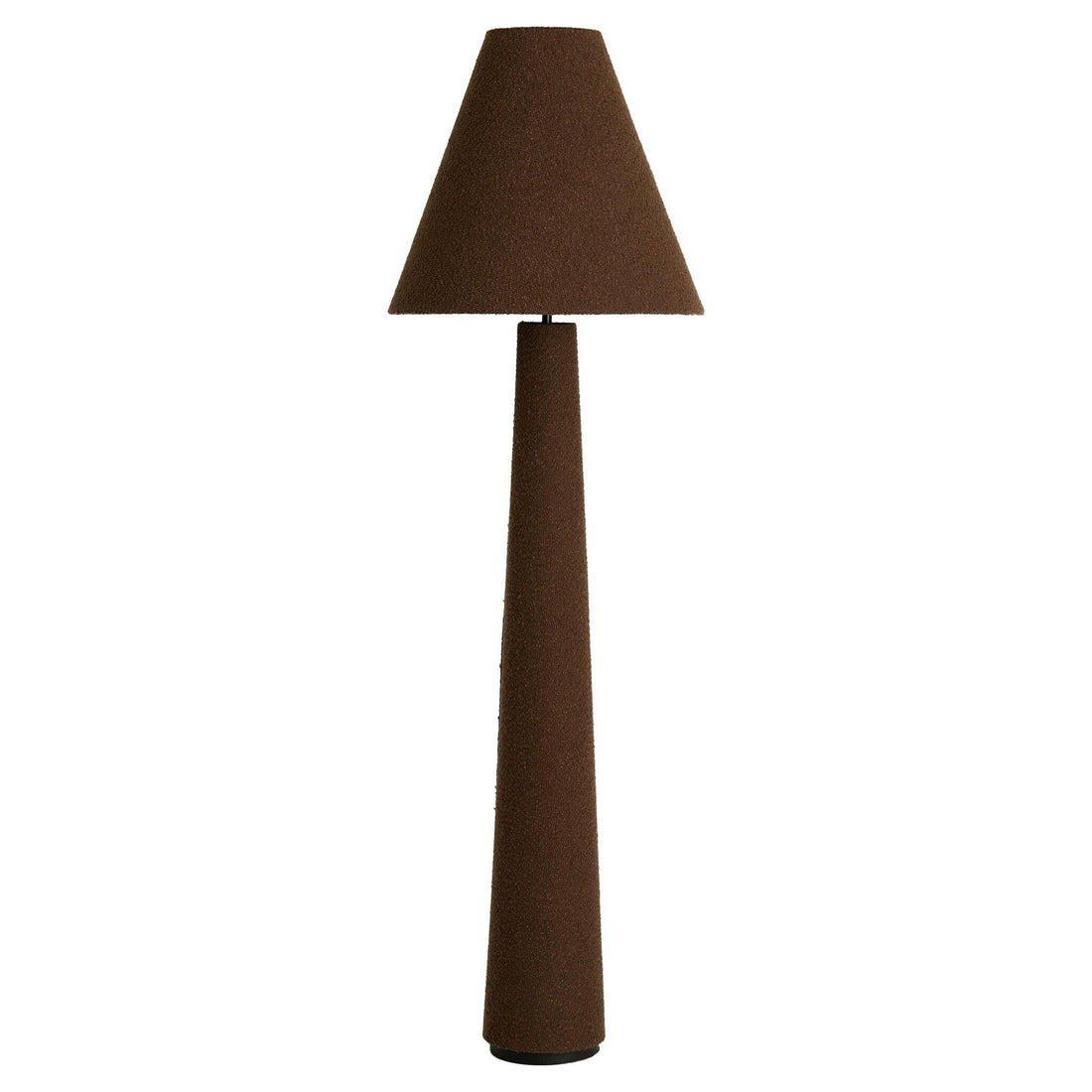 Stehleuchte Ø50x168 cm DEVIA bouclé braun im modernen Design