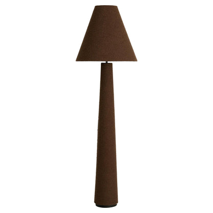 Stehleuchte Ø50x168 cm DEVIA bouclé braun im modernen Design