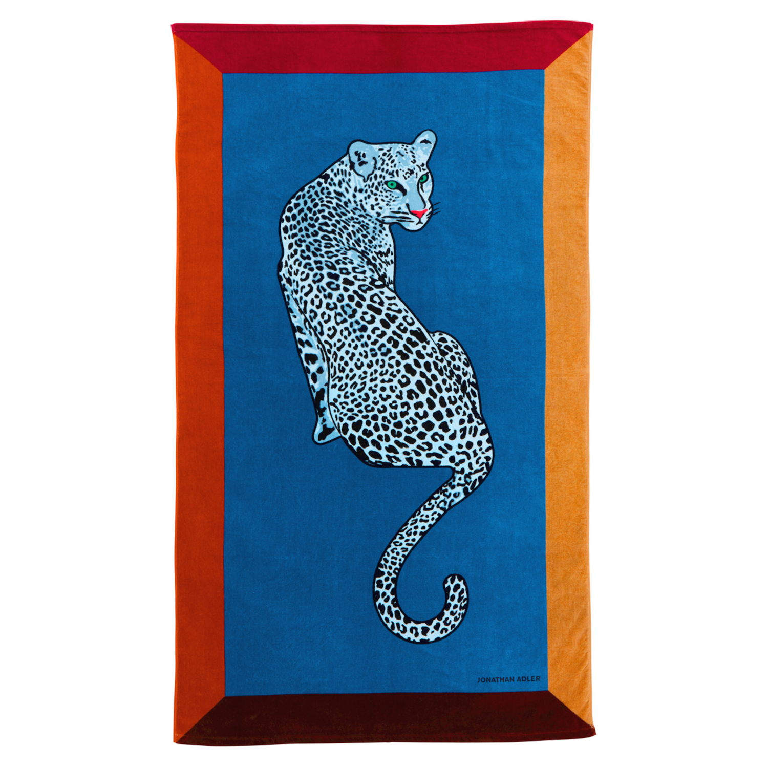 Strandtuch mit Leopardenmotiv von Jonathan Adler.