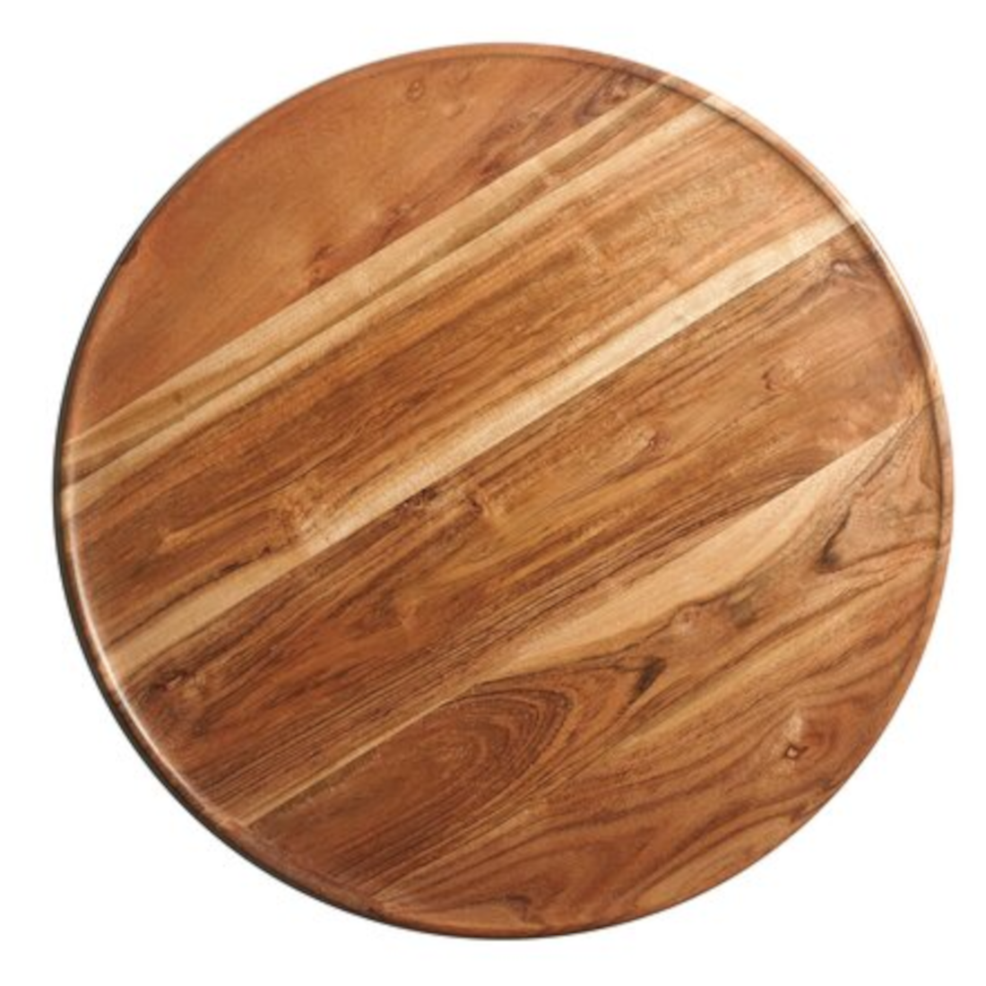 Hochwertiges rundes Tablett aus Akazienholz von GiftCompany