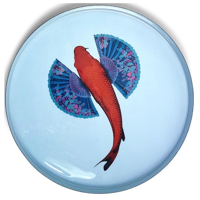 Tablett FISHKOÏ von GANGZAI mit Fisch-Design