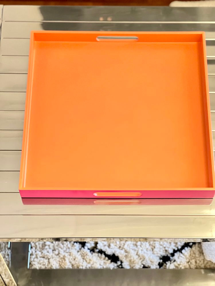 Tablett SPA pink/orange