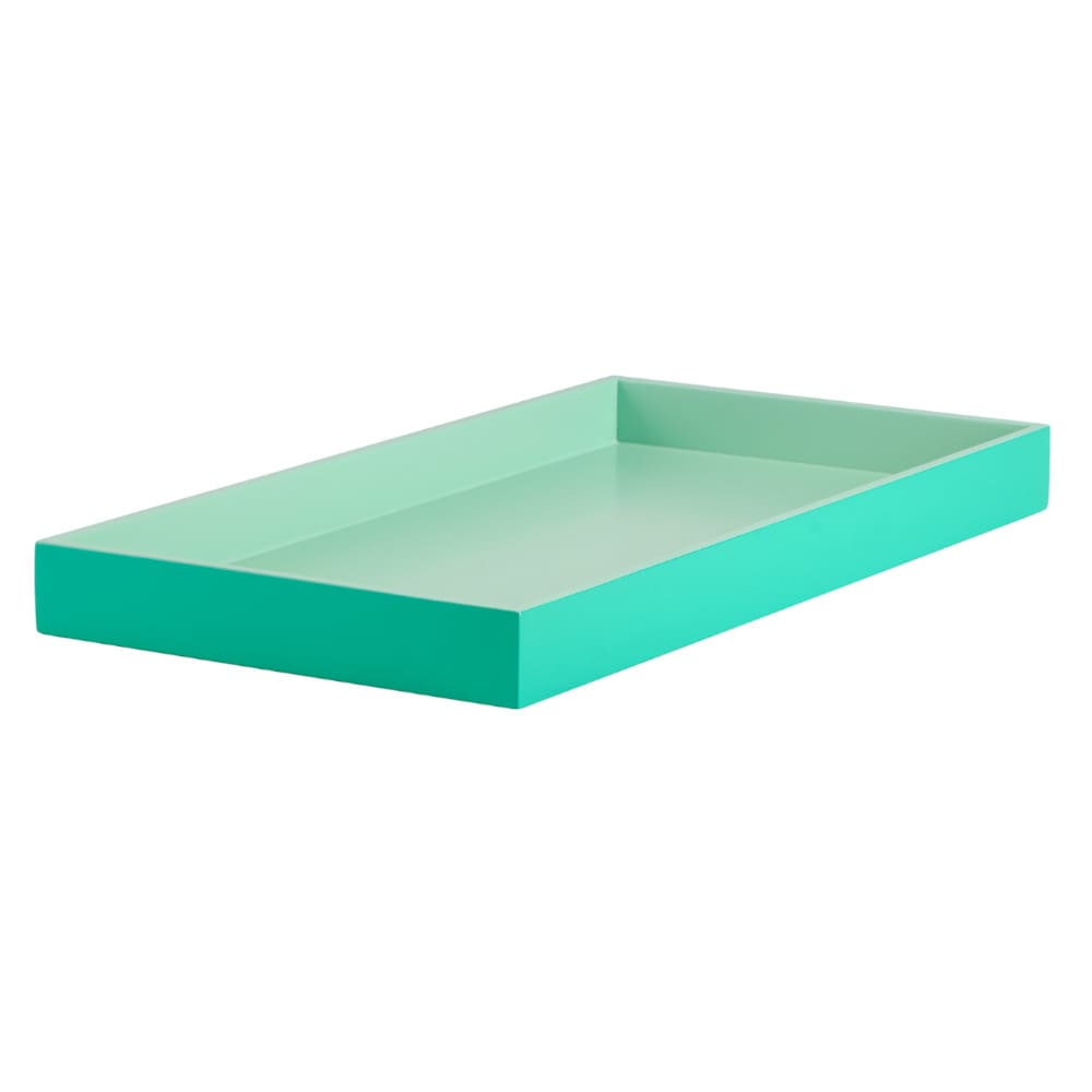 Tray SPA Shiny green S rectangular 40.4x21x3.5cm