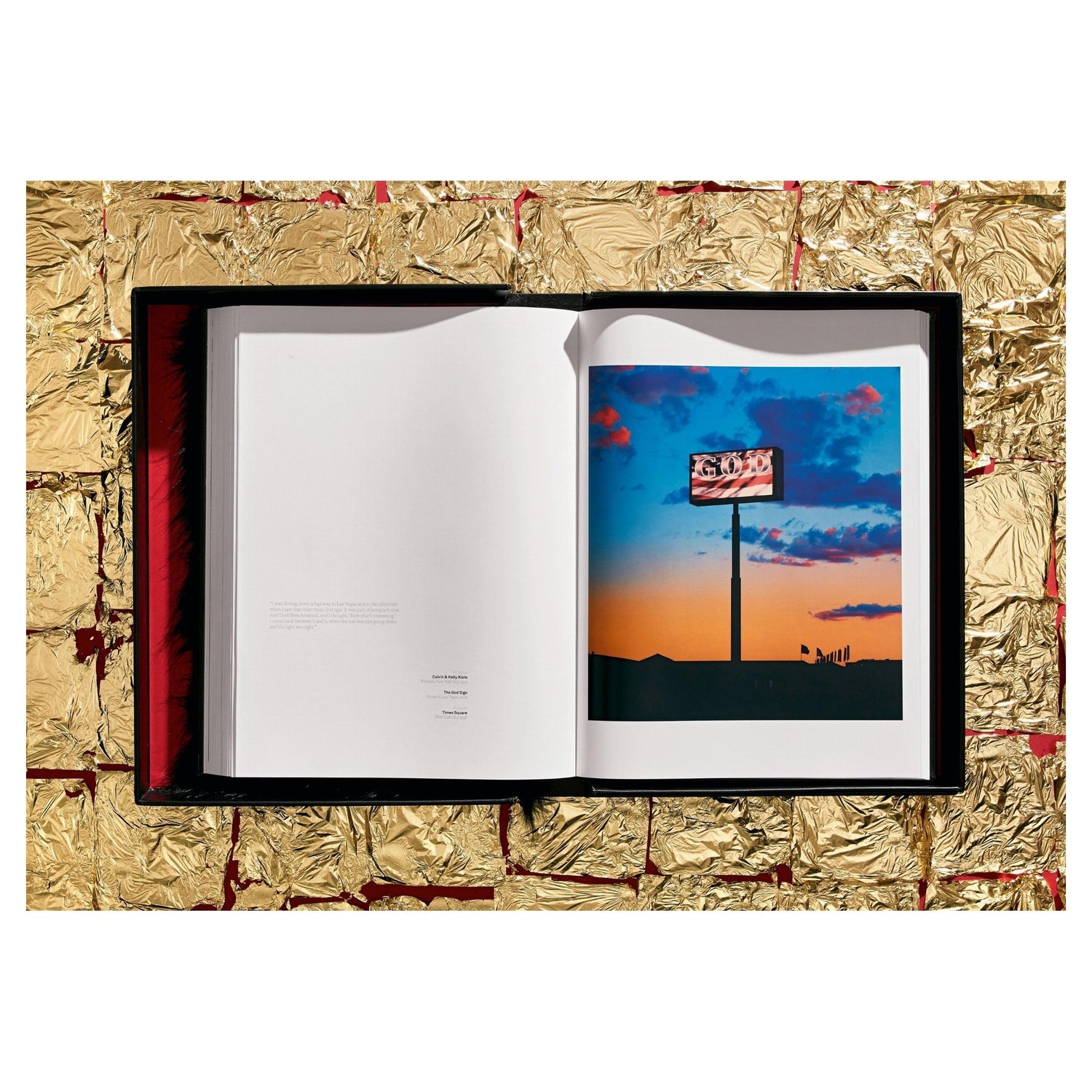 Schwarzer Fellschuber der KAOS Edition auf goldenem Hintergrund.