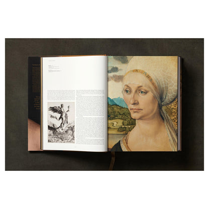 Schlichte Präsentation des Kunstbandes über Dürer.