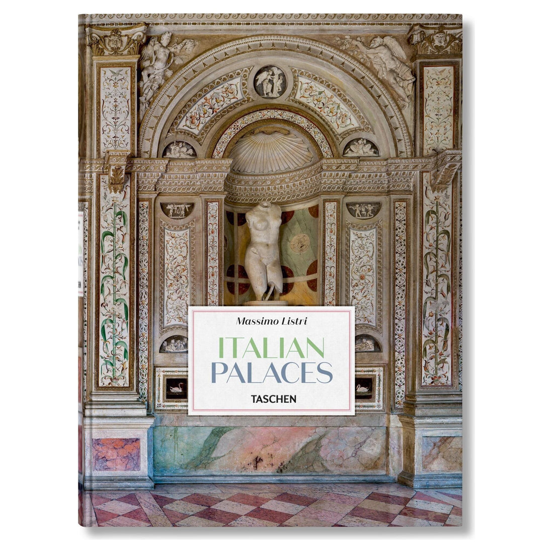 Großformatiges Fotobuch mit Palastmotiven und historischem Flair auf dem Umschlag.