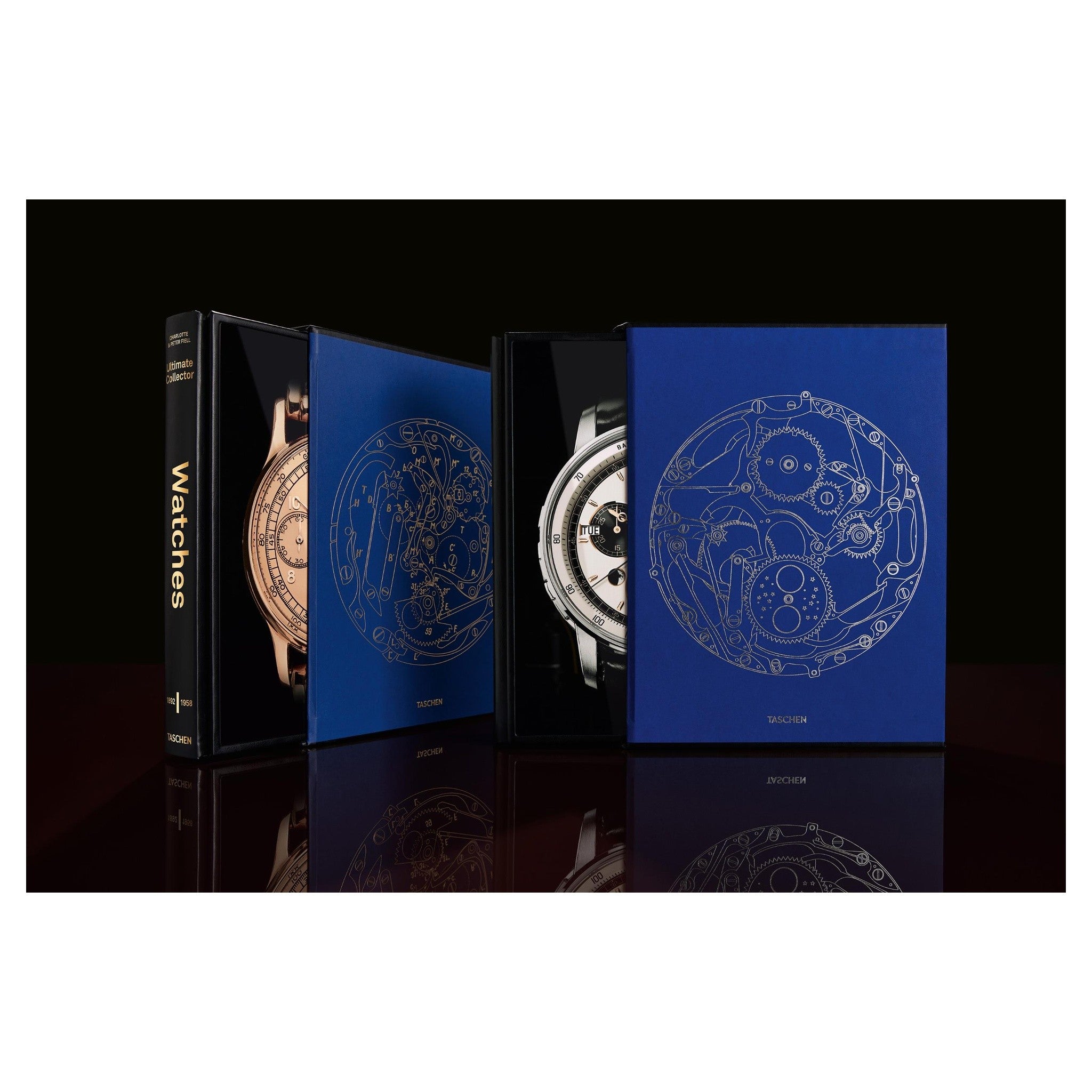 Glänzender Goldschnitt eines Bandes im Licht reflektierend.