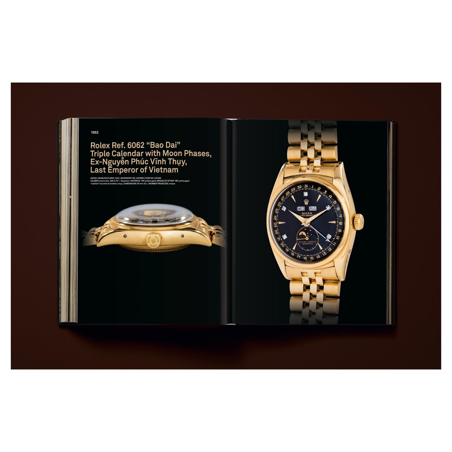 Makrofoto eines mechanischen Zifferblatts aus dem Buch.