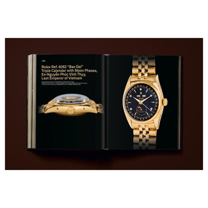 Makrofoto eines mechanischen Zifferblatts aus dem Buch.