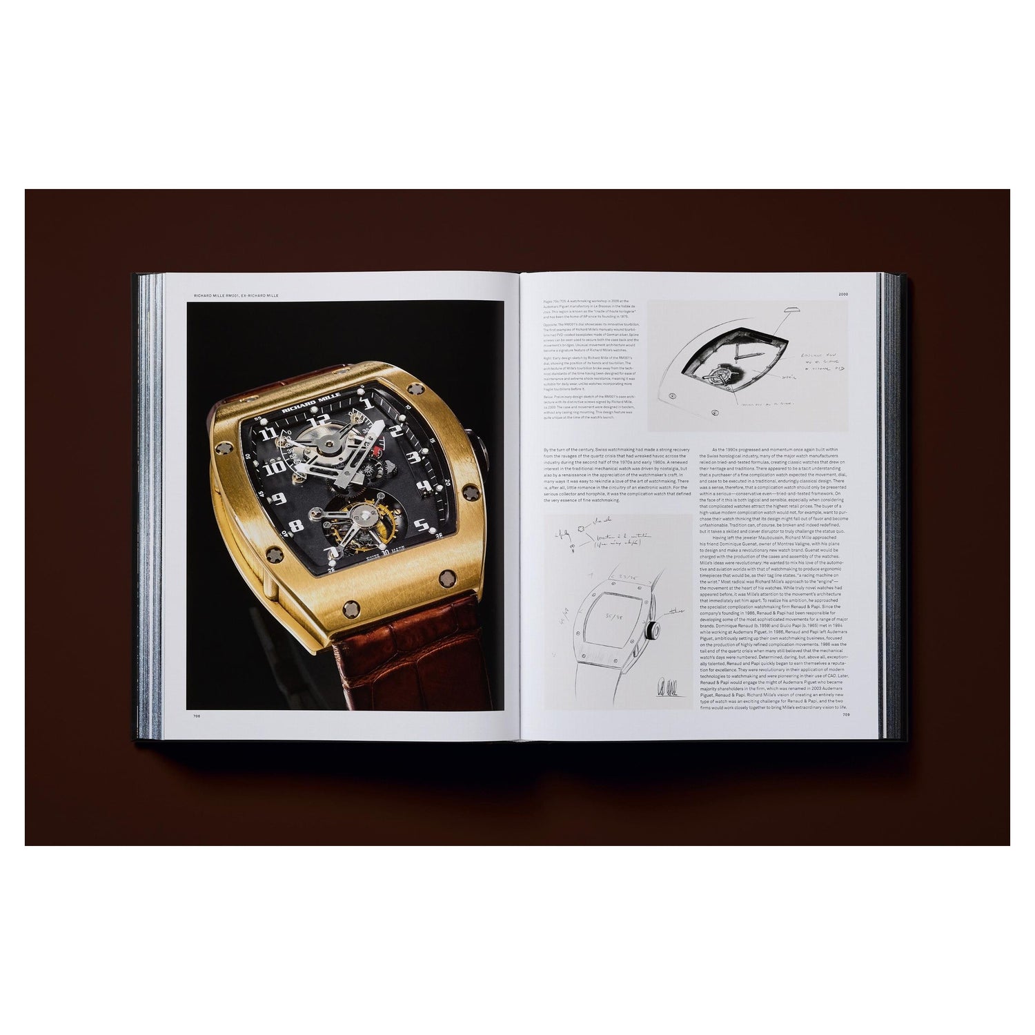 ChromaLuxe-Aluminiumdruck mit technischem Uhrwerkdesign in Nahaufnahme.