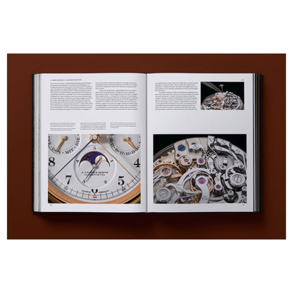 TASCHEN-Bildband mit goldener Uhrengrafik für Sammler und Liebhaber der Haute Horlogerie.