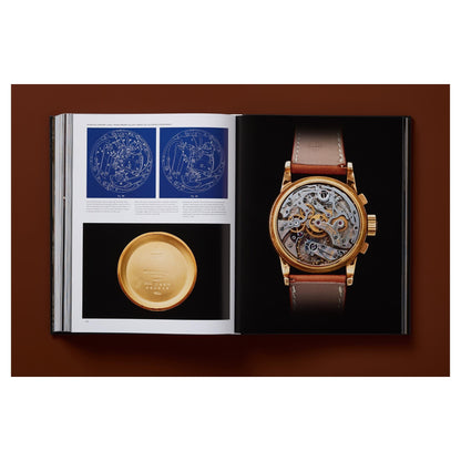 Großformatiger Doppelband Ultimate Collector Watches im schwarzen Schuber mit goldener Uhrengrafik.