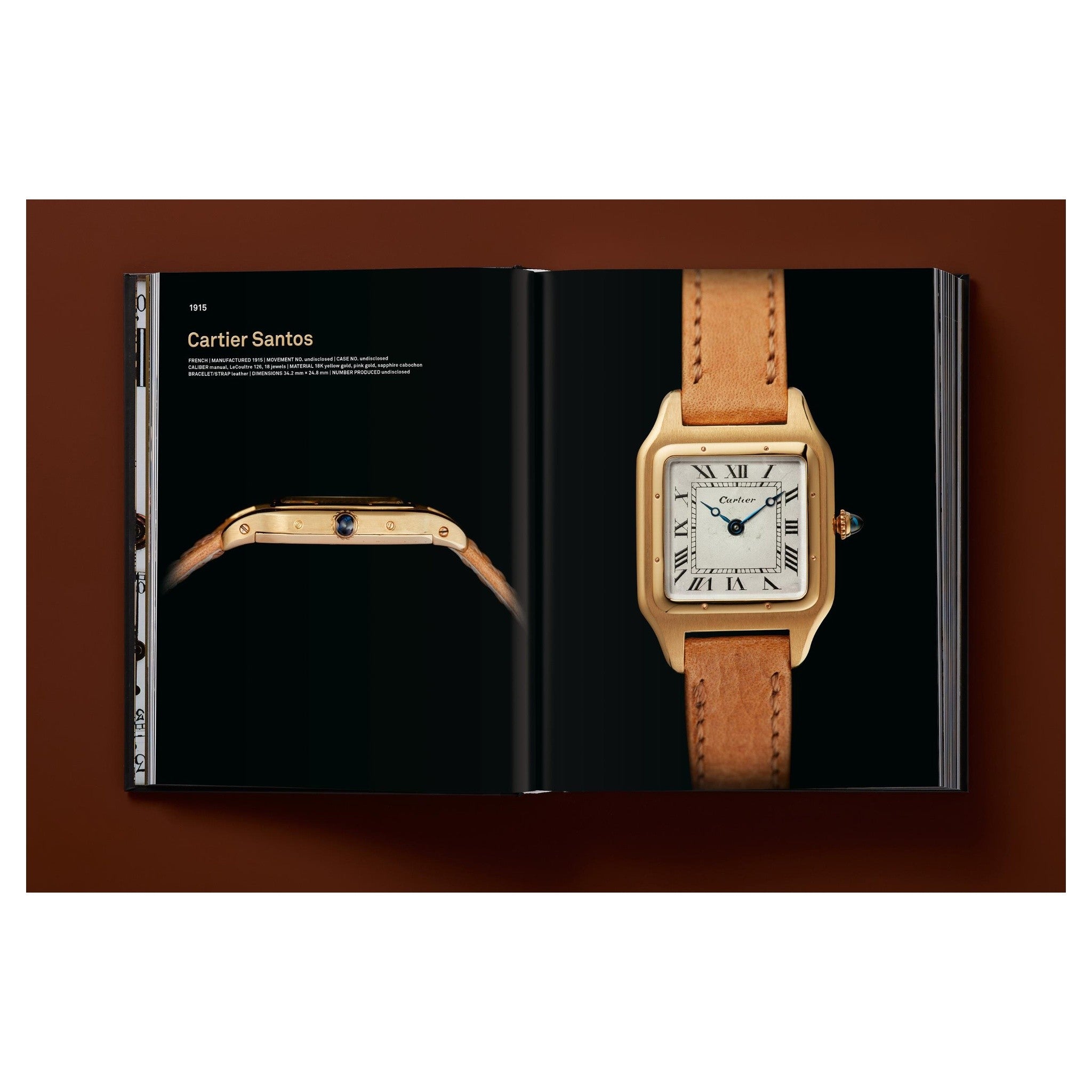 Edler Uhrenbildband mit technischem Chronographenmotiv.