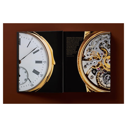 XXL-Bildband über legendäre Uhrenmodelle in edler, dunkler Gestaltung.