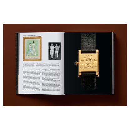 Doppelband über ikonische Sammleruhren in schwarzem Schuber.