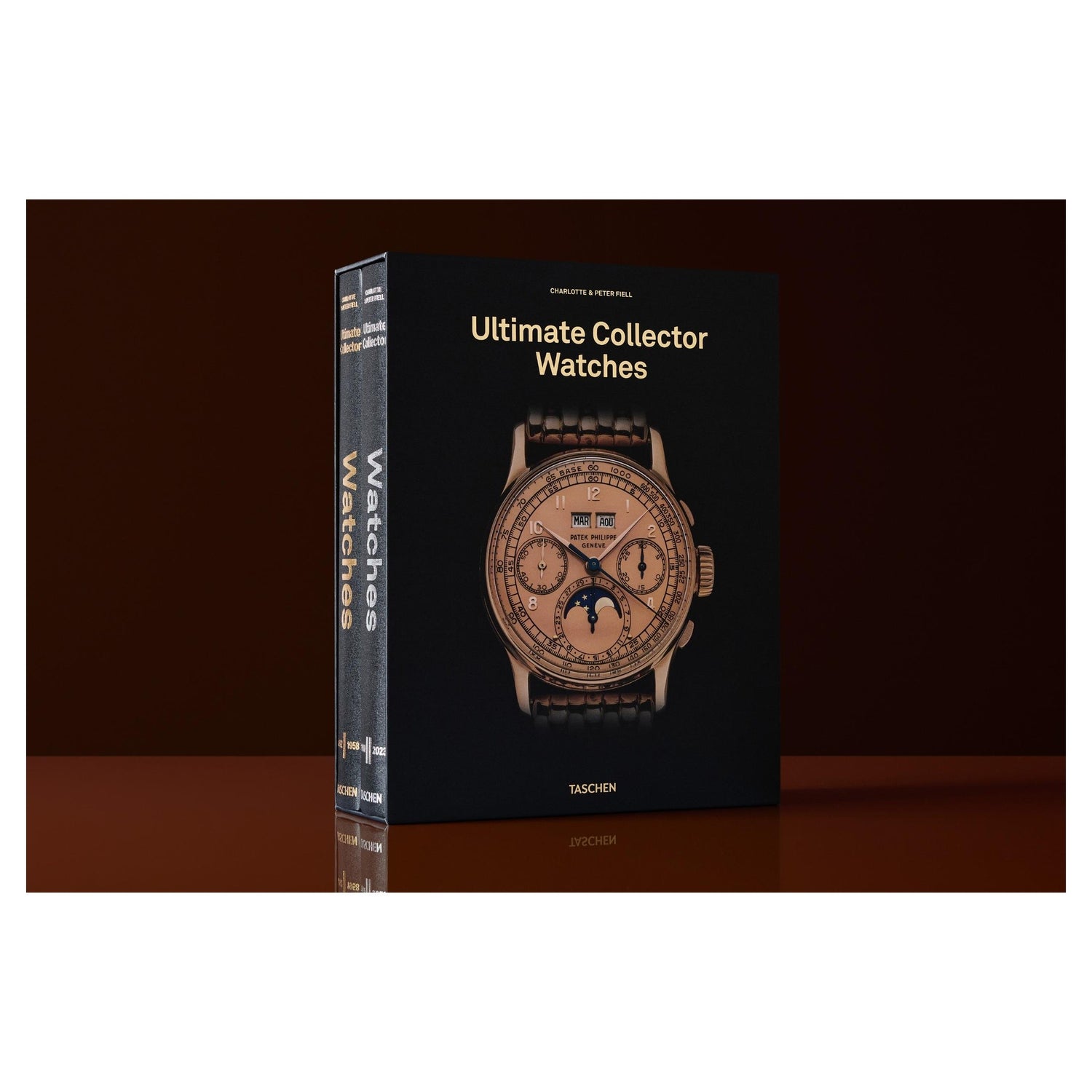 Zweibändiges Sammlerbuch über Meisterwerke der Uhrmacherkunst.