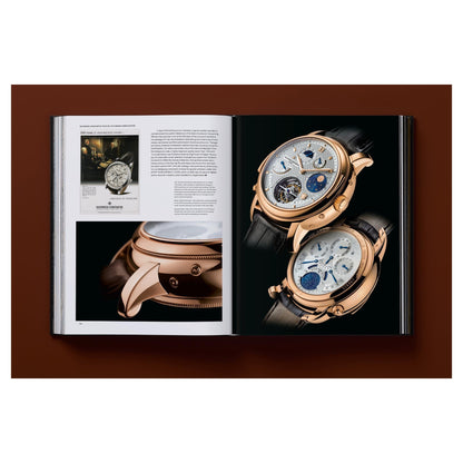 Luxus-Bildband über Sammleruhren im stabilen Hardcover-Schuber.